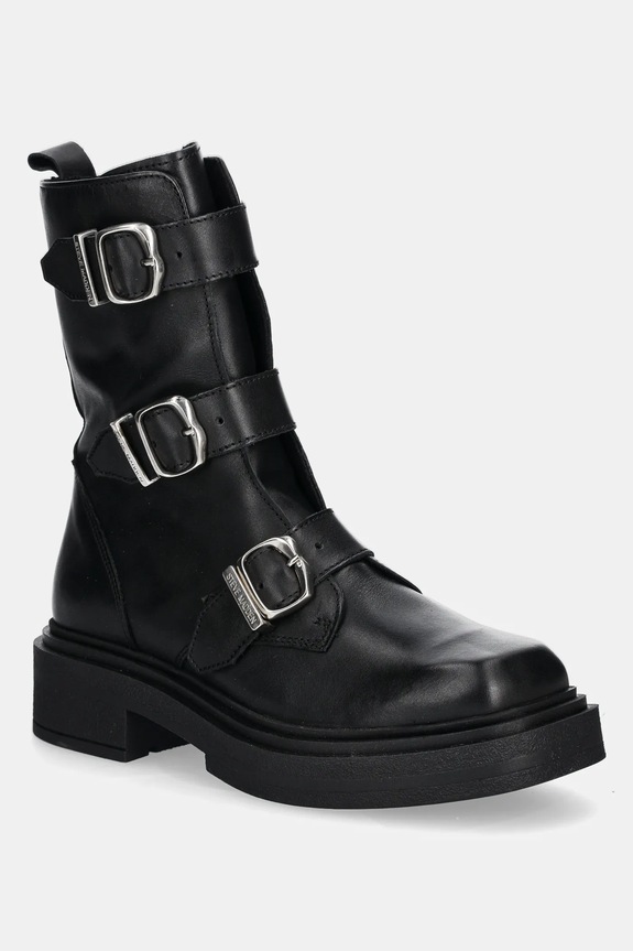 Μποτάκια Steve Madden Clipper ίσια πλατφόρμα μαύρο SM11003402.017