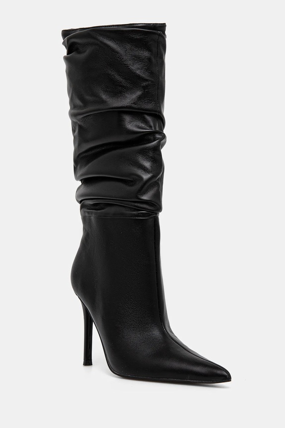 Čizme Steve Madden Schmooze bez kopčanja crna SM11003453.001