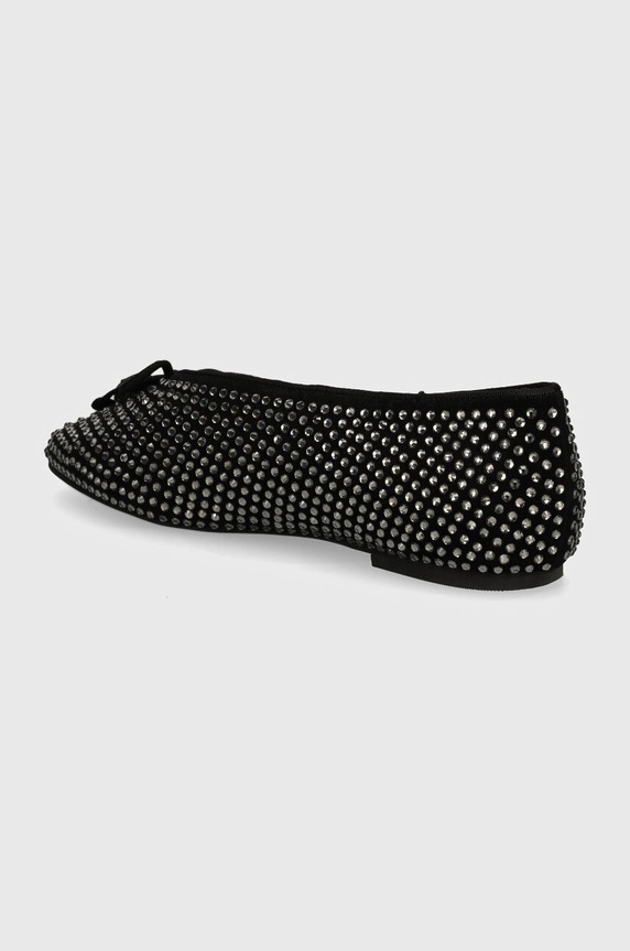 Obuwie Kurt Geiger London baleriny zamszowe Sloane Eagle Ballerina Dr 2672805209.BLACK czarny