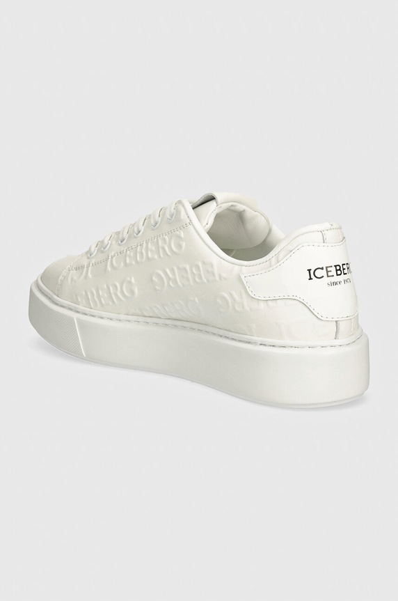 Încălțăminte Iceberg sneakers din piele Bozeman ID211209 alb