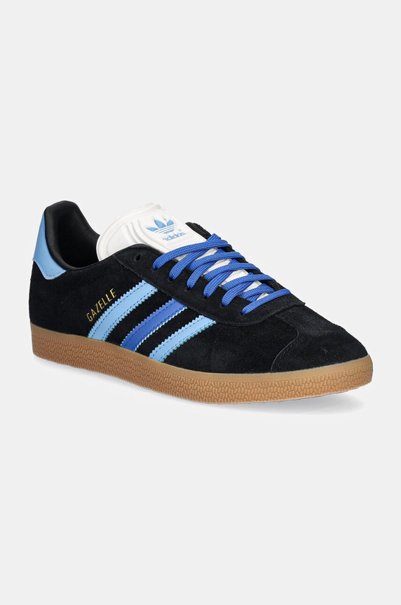 Tenisice adidas Originals Gazelle W imitacija zrnate kože crna IE9124