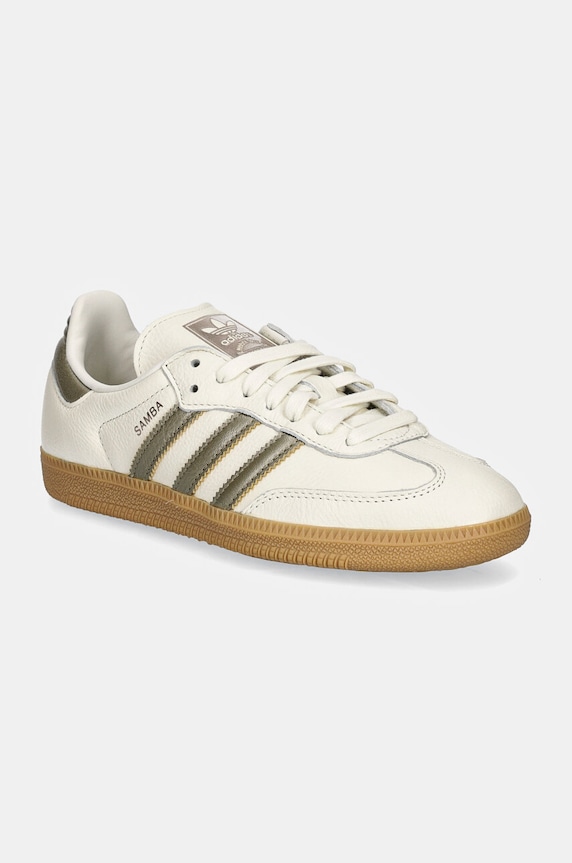 Кожаные кроссовки adidas Originals Samba OG W низкая бежевый IG1964
