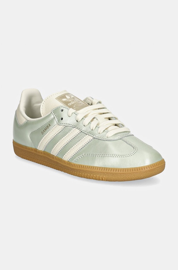 adidas Samba OG Linen Green Metallic grain leather turquoise IG1965