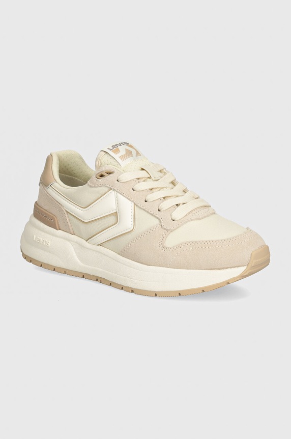 Levi's sneakersy CHARGE S skóra zamszowa beżowy 000G1.0002