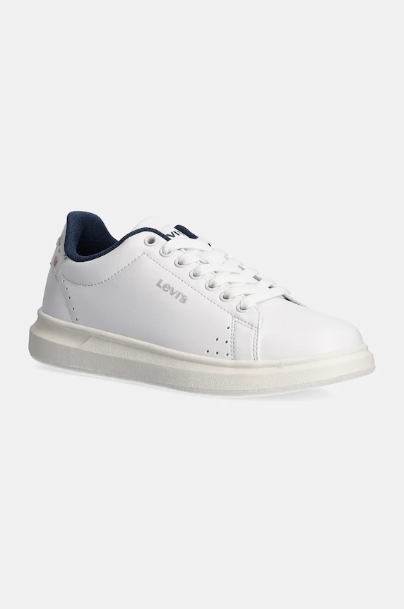 Sneakers boty Levi's ELLIS 2.0 imitace kůže bílá D7885.0005