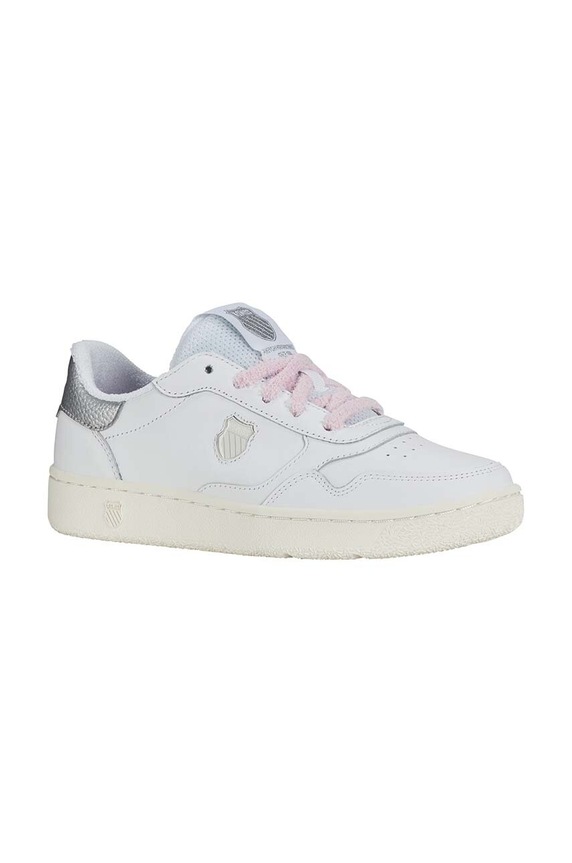 Kožené sneakers boty K-Swiss SLAMMSHIELD II 94312.147.M bílá AW24