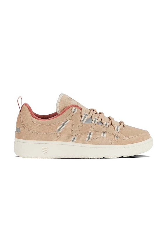 Semišové sneakers boty K-Swiss SLAMM 99 SDE platforma béžová 94313.290.M