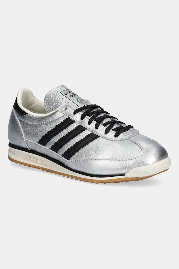 adidas SL 72 OG Silver Metallic Black Gum grain leather silver JH6363