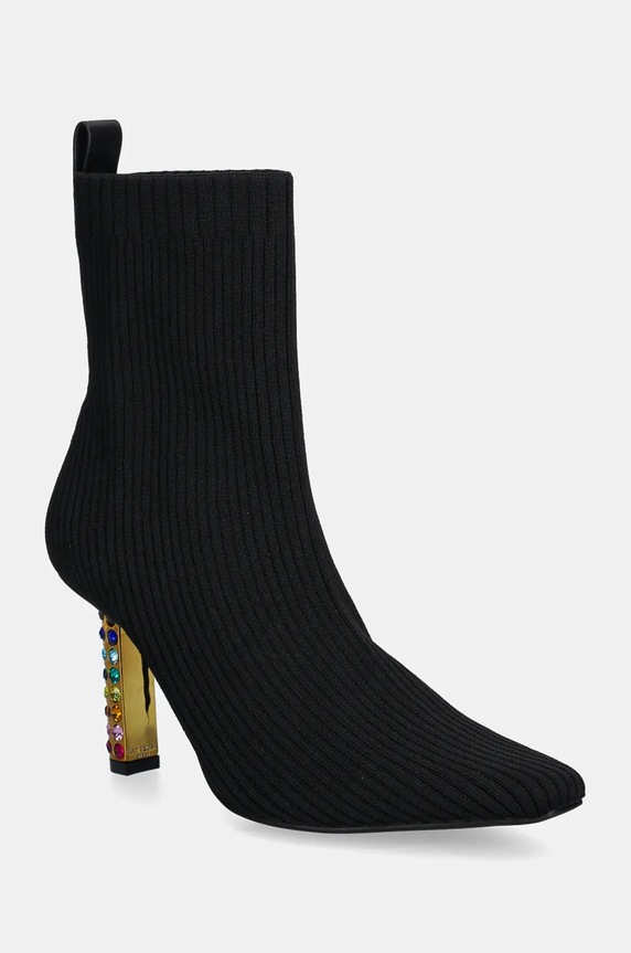 Gležnarji Kurt Geiger London Mayfair Knit Ankle Boot Tekstil črna 3438905609.BLACKCOMB