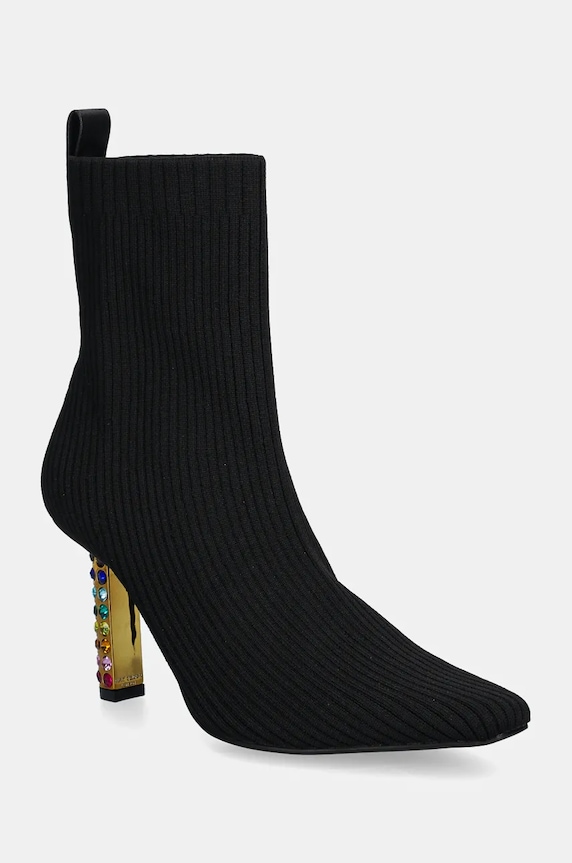 Gležnarji Kurt Geiger London Mayfair Knit Ankle Boot Tekstil črna 3438905609.BLACKCOMB