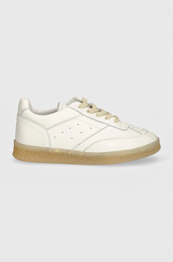 Шкіряні кросівки MM6 Maison Margiela S59WS0212.P7016 білий AW24