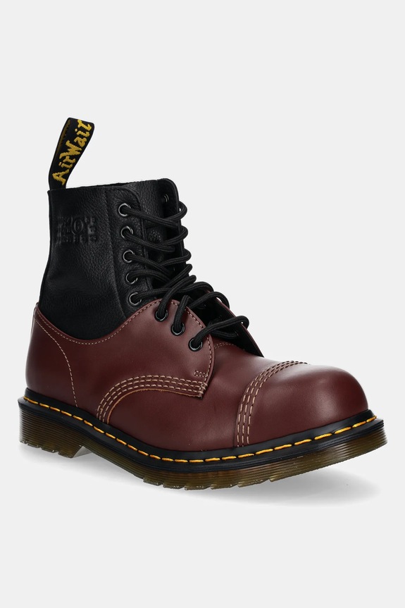 MM6 Maison Margiela leather ankle boots MM6 Maison Margiela x Dr. Martens grain leather maroon S66WU0125.P8029