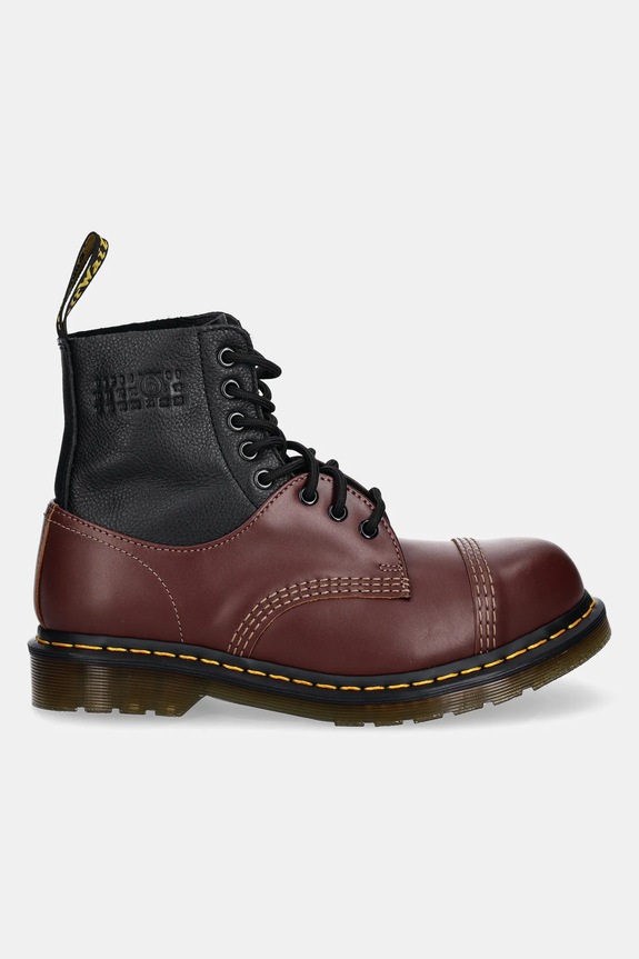 MM6 Maison Margiela leather ankle boots MM6 Maison Margiela x Dr. Martens S66WU0125.P8029 maroon AW24