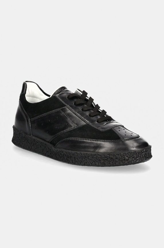 Tenisky MM6 Maison Margiela přírodní kůže černá S59WS0212.P7984
