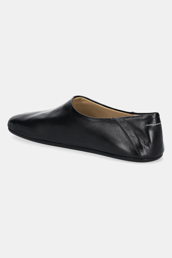 Shoes MM6 Maison Margiela leather ballet flats S59WZ0095.P3628 black