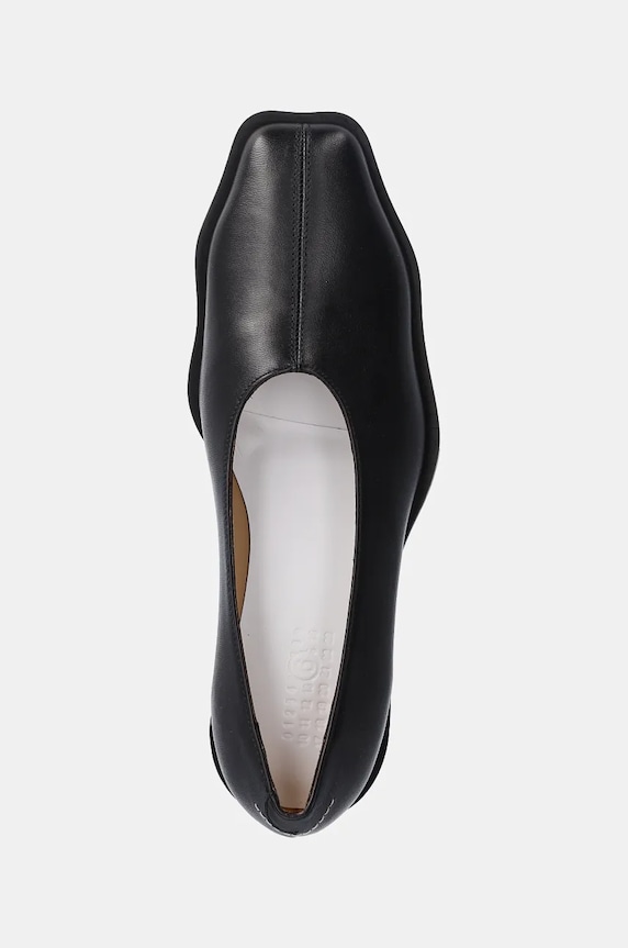 Δερμάτινες μπαλαρίνες MM6 Maison Margiela μαύρο S66WZ0034.P3628