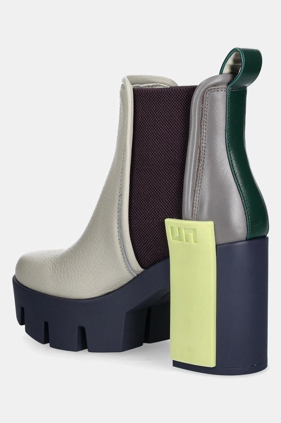 Boty Kožené kotníkové boty United Nude Grip Chelsea Mid III 10868846192 béžová