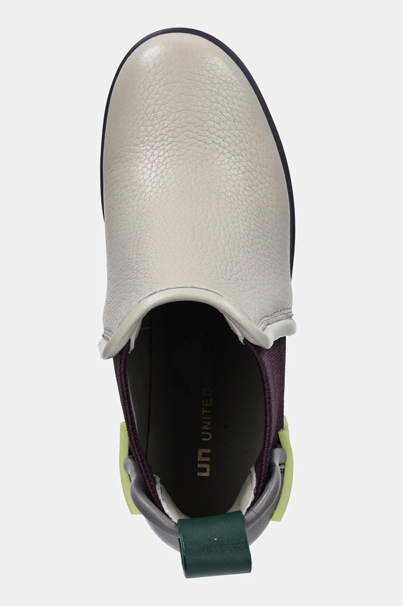 Kožené kotníkové boty United Nude Grip Chelsea Mid III béžová 10868846192