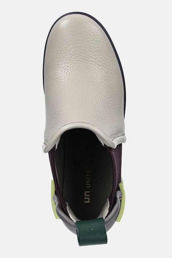 Kožené kotníkové boty United Nude Grip Chelsea Mid III béžová 10868846192