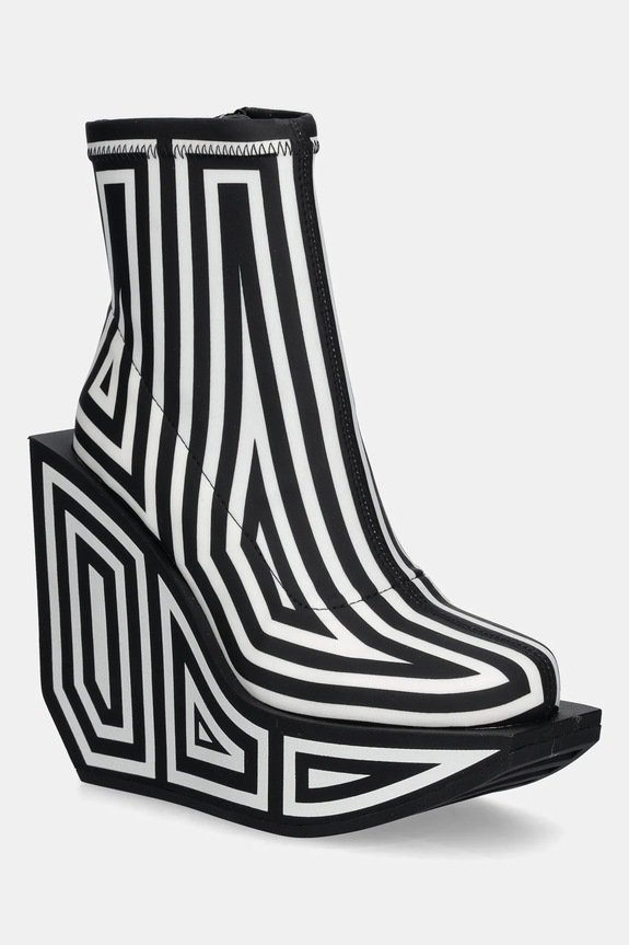 United Nude botki skórzane Wa Bootie Hi nieocieplane czarny 1087951082