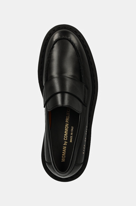 Kožené mokasíny Common Projects Chunky Loafer čierna 6177.7547