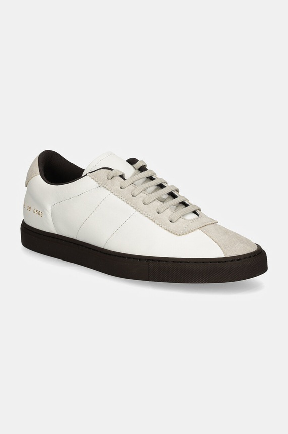 Common Projects bőr sportcipő Field Trainer velúr bőr fehér 6175.0506