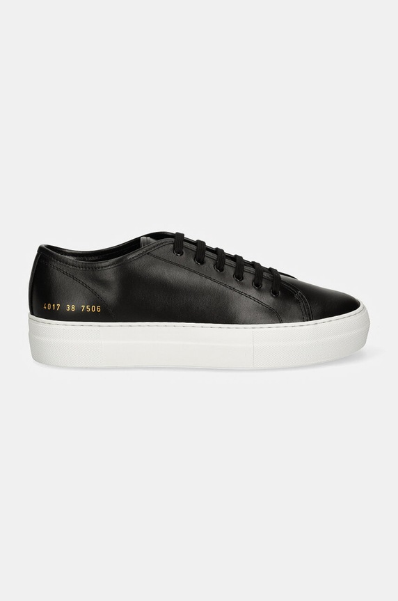 Common Projects sneakers din piele Tournament Low Super in Leather 4017.7506 negru AW24