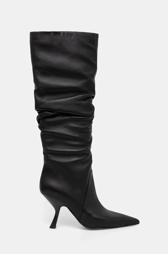 MICHAEL Michael Kors kozaki skórzane Luna 40F4LUHB5L.001 czarny NC24