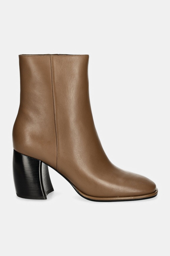 Kožené kotníkové boty MICHAEL Michael Kors Maude 40F4MDME5L.229 béžová AW24