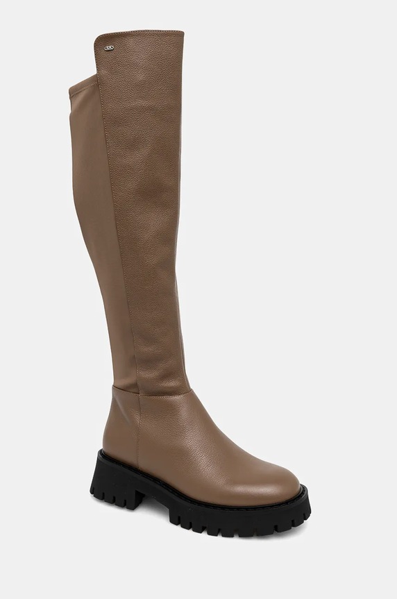 MICHAEL Michael Kors bőr csizma Asher 40F4ASFB7L.229 barna NC24