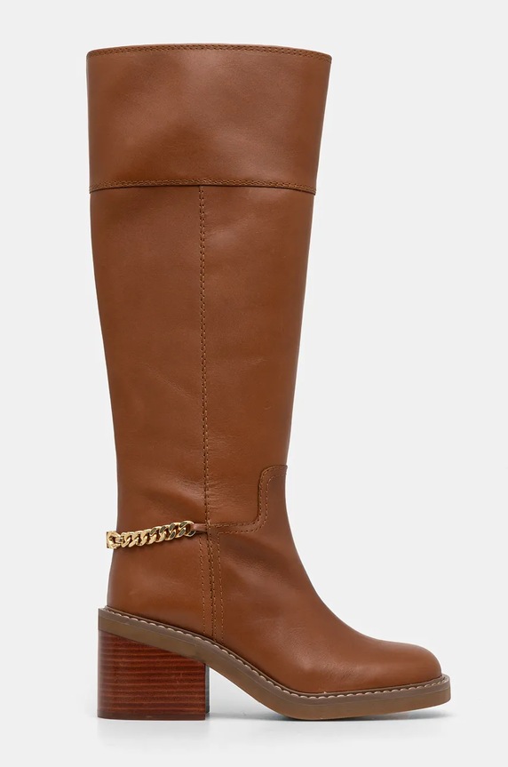 Kožne čizme MICHAEL Michael Kors Carlisle 40F4CLMB5L.230 smeđa NC24