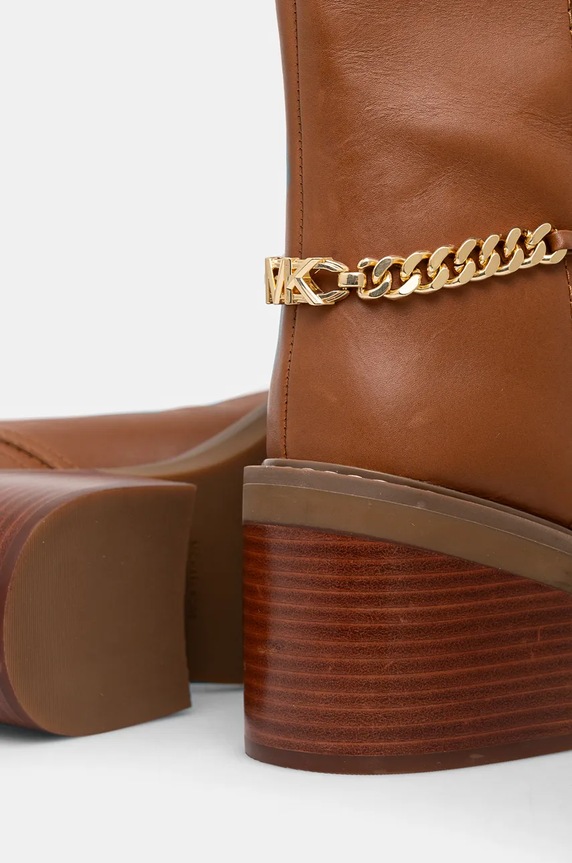 Kožne čizme MICHAEL Michael Kors Carlisle smeđa 40F4CLMB5L.230