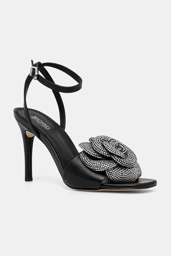 Δερμάτινα πέδιλα MICHAEL Michael Kors Elodie στιλέτο μαύρο 40F4EDHS4L.001