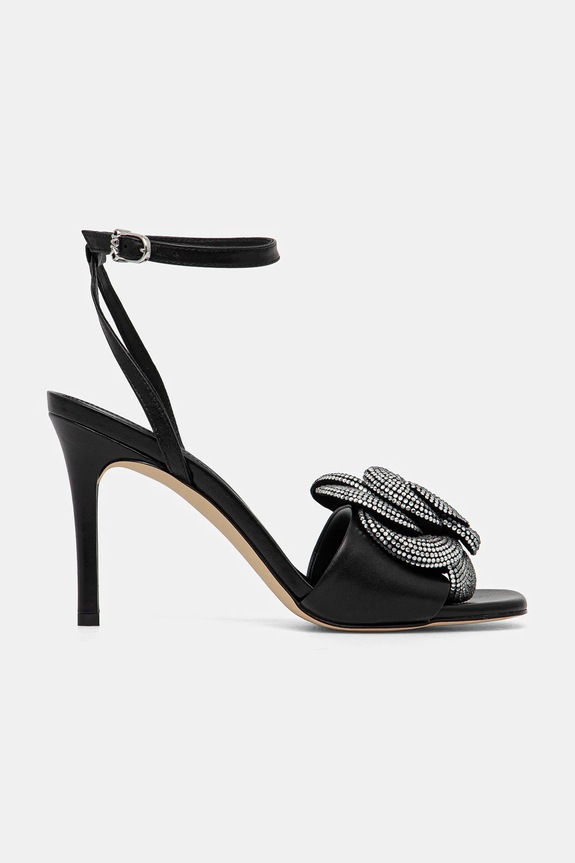 Δερμάτινα πέδιλα MICHAEL Michael Kors Elodie 40F4EDHS4L.001 μαύρο NC24