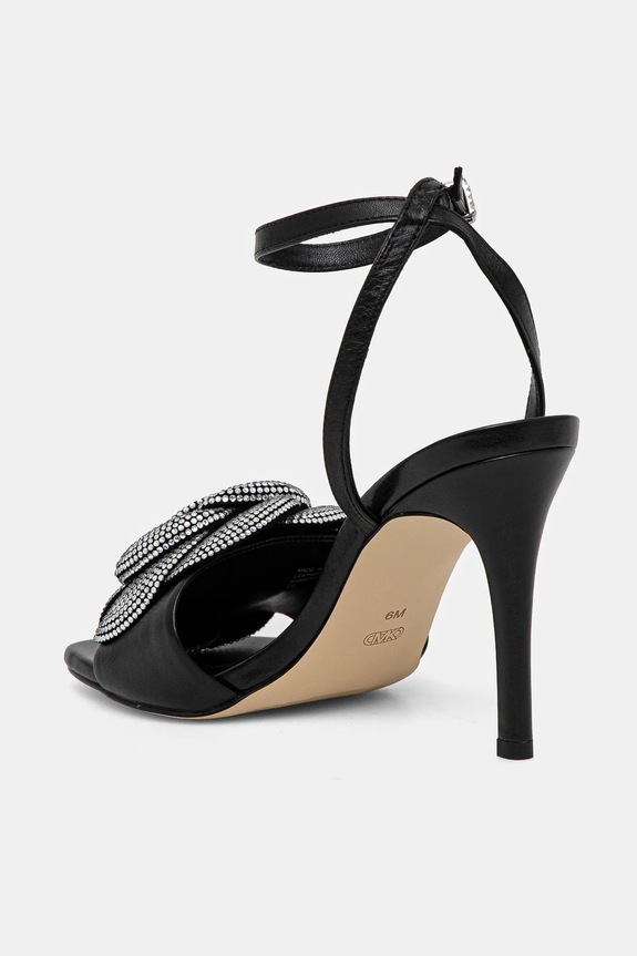 Παπούτσια Δερμάτινα πέδιλα MICHAEL Michael Kors Elodie 40F4EDHS4L.001 μαύρο