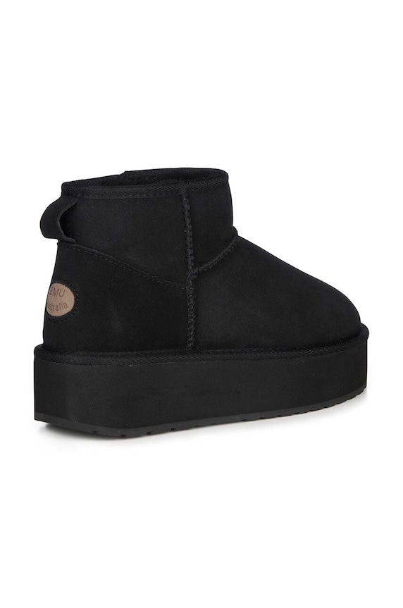 Încălțăminte Emu Australia cizme de zapada din piele intoarsa Stinger Micro Flatform W13082.BLAK negru