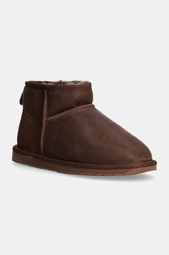 Emu Australia velúr hócipő Stinger Micro Aviator velúr bőr barna W13132.OAK