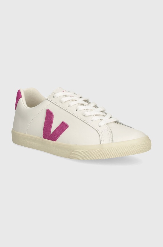 Кожаные кроссовки Veja Esplar Logo замш белый EO0203712A