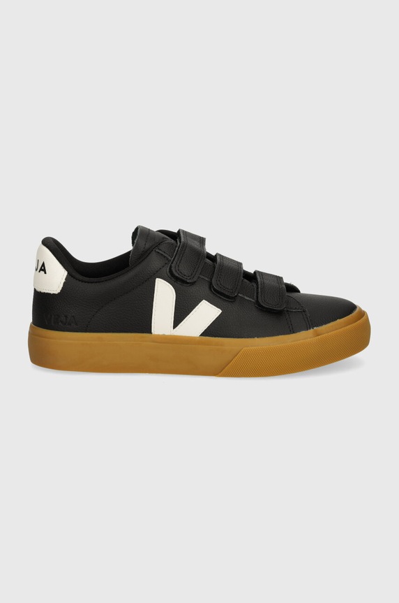 Кожаные кроссовки Veja Recife Logo RC0503698A чёрный SS25