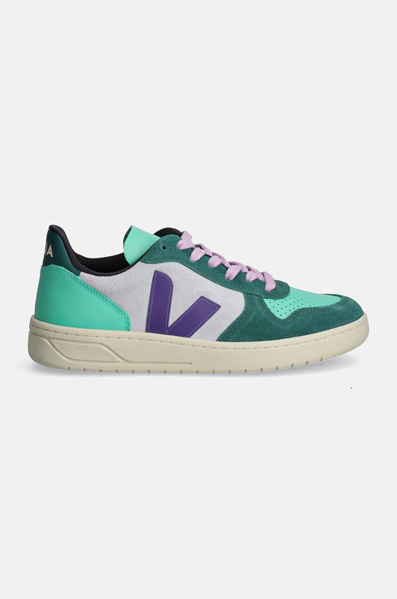 Veja sneakersy skórzane V-10 VX0303670A zielony AW24