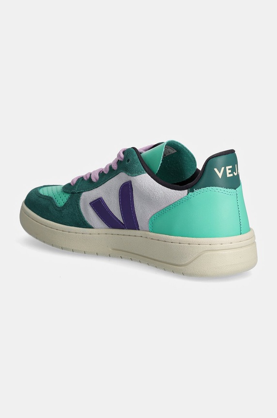 Veja sneakersy skórzane V-10 zielony VX0303670A