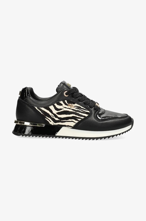 Sneakers boty Mexx FLEUR ELLEN přírodní kůže černá MIKE1002243W.06