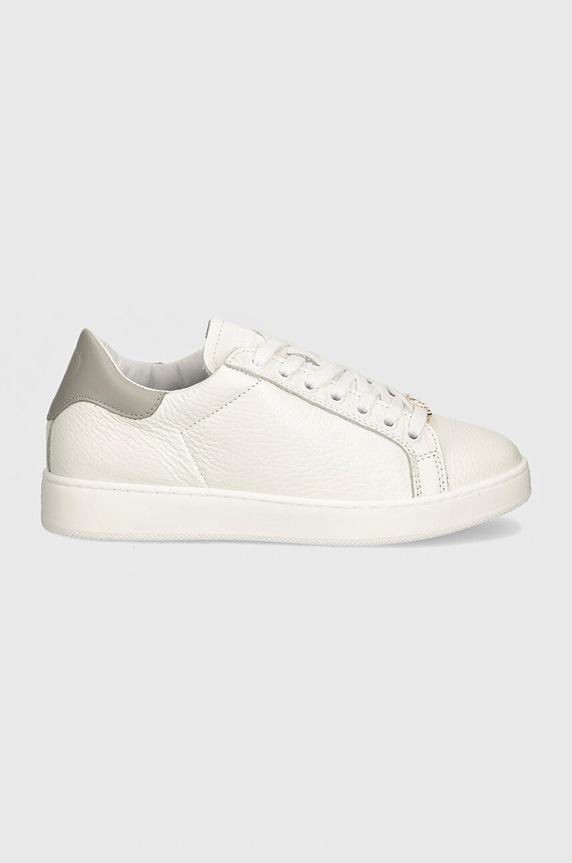 Twinset sneakersy skórzane 242TCP012.11787 biały AW24