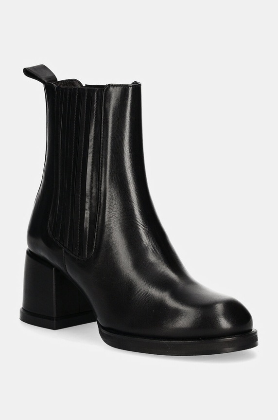 Billi Bi ghete chelsea de piele 5-8 cm negru A7300