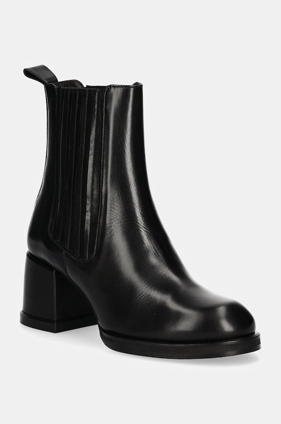 Billi Bi ghete chelsea de piele 5-8 cm negru A7300