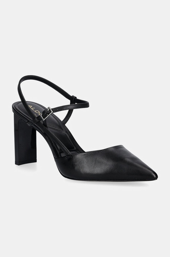 Aldo pantofi de piele DARABRIVER calcai expus negru 13839879.DARABRIVER