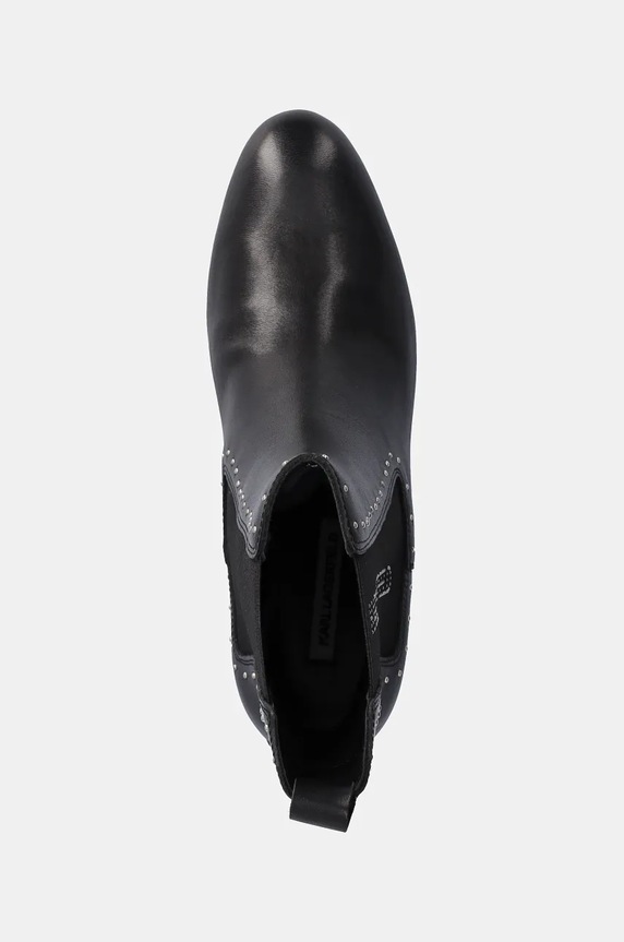 Шкіряні черевики Karl Lagerfeld BONNIE чорний KL30364.000