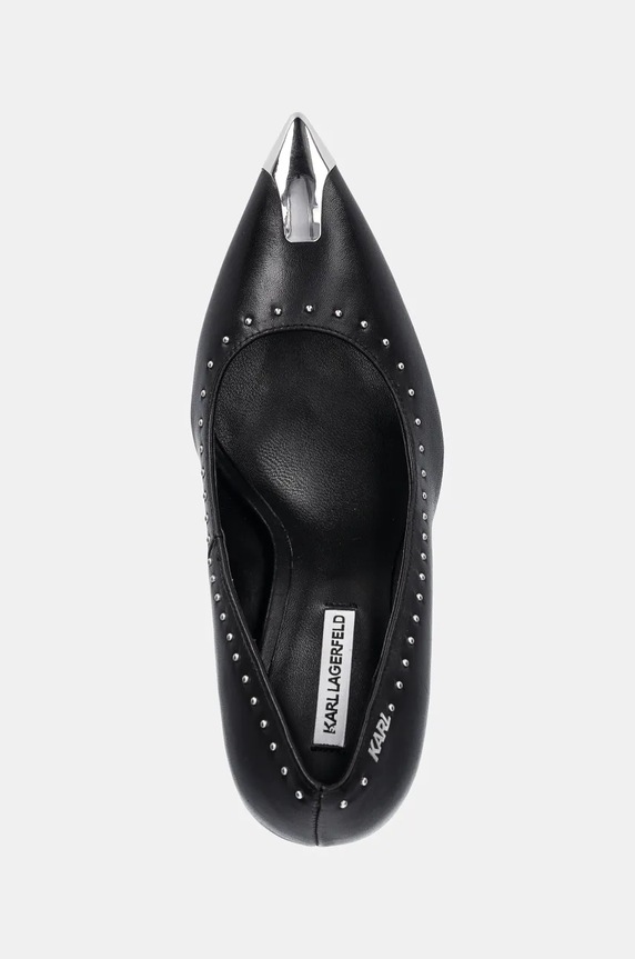 Karl Lagerfeld szpilki skórzane PANDARA II czarny KL31324.000