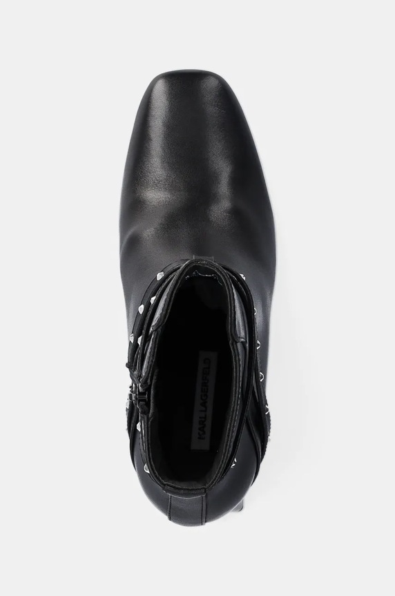 Karl Lagerfeld cizme de piele BEATA negru KL31454.000