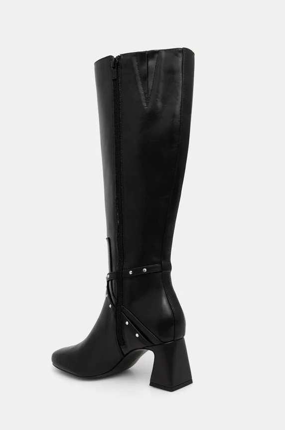 Παπούτσια Δερμάτινες μπότες Karl Lagerfeld BEATA KL31474.000 μαύρο